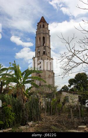 Manaca-iznaga torre in la Valle de los Ingenios vicino a Trinidad a Cuba Foto Stock