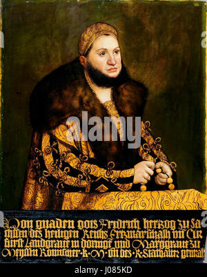 Lucas Cranach d.Ä. - Friedrich III. von Sachsen, genannt der Weise, 1507-1508 (Germanisches Nationalmuseum) Foto Stock