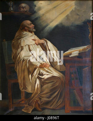 Saint Bernard Philippe de Champaigne (d'après) Saint Etienne du Mont Foto Stock