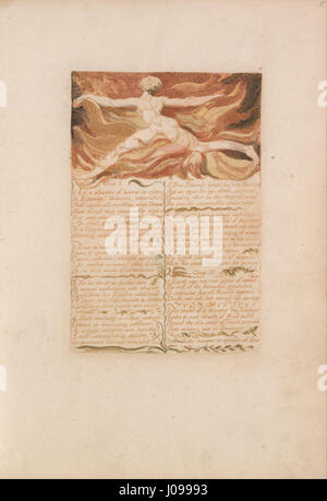 William Blake - Il primo libro di Urizen, piastra 5, Chap- 1.... (Bentley 3) - Foto Stock