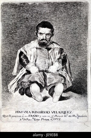 Goya y Lucientes, Francisco de - la nana, Sebastián de Morra, presso la corte di Filippo IV - Foto Stock