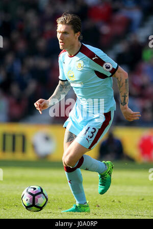 Burnley Jeff Hendrick durante il match di Premier League al Riverside Stadium, Middlesbrough Foto Stock