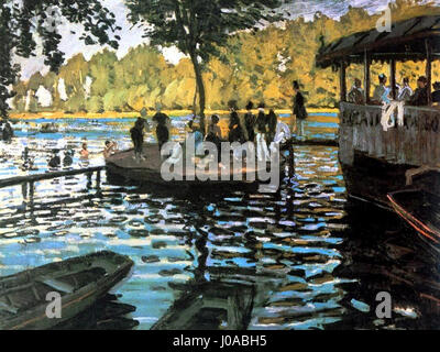 Claude Monet La Grenouillére Foto Stock