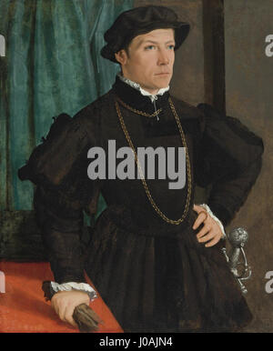 Christoph Amberger - Porträt Hans Jakob Fugger - 1541 Foto Stock