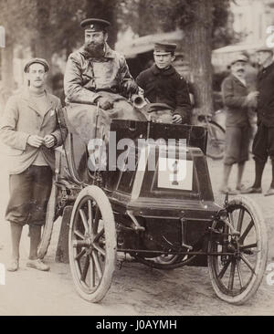 René de Knyff, Vainqueur du Parigi-bordeaux 1898 Foto Stock