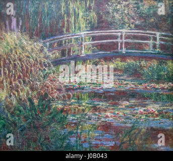 Le Bassin aux nymphéas, harmonie rose - Claude Monet Foto Stock