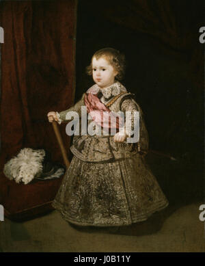 Retrato del príncipe Baltasar Carlos, por Diego Velázquez Foto Stock