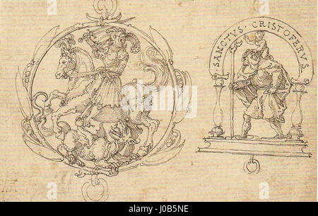 Dürer, Albrecht - San Giorgio e San Cristoforo - Hamburger Kunsthalle Foto Stock