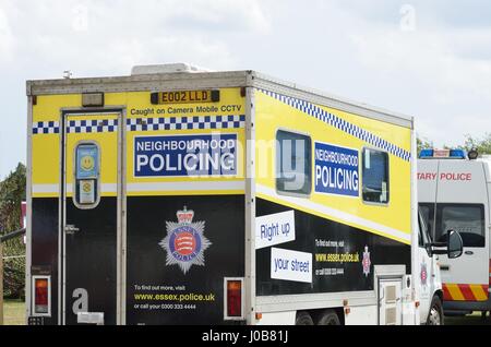 Tatuaggio militare COLCHESTER ESSEX REGNO UNITO 8 Luglio 2014: polizia di quartiere van Foto Stock