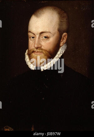 Retrato del rey Felipe II de España (Museo de Bellas Artes de Valencia) Foto Stock