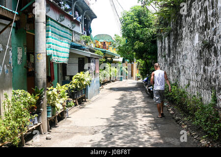 La vita quotidiana di filippini con traditiones a Cebu City Filippine Foto Stock