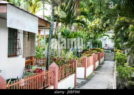 La vita quotidiana di filippini con traditiones a Cebu City Filippine Foto Stock