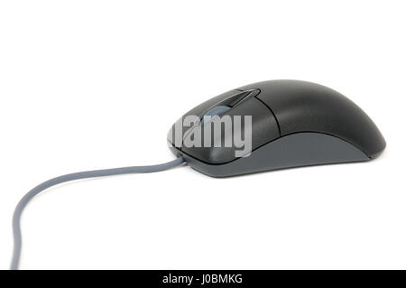 Il mouse del computer isolati su sfondo bianco Foto Stock
