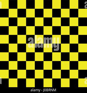 Piastrella scacchiera pattern, piazze vettore sfondo, piastrella senza giunture, Illustrazione Vettoriale