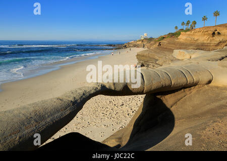 Arco di roccia, La Jolla, San Diego, California, Stati Uniti d'America Foto Stock