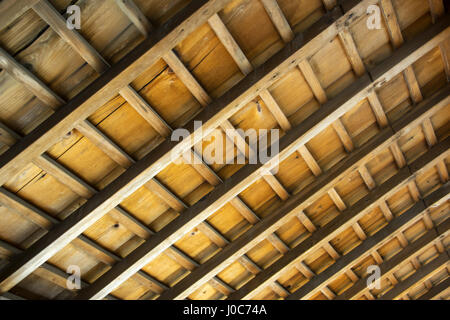 Giapponese tradizionale soffitto camera dettagli Foto Stock