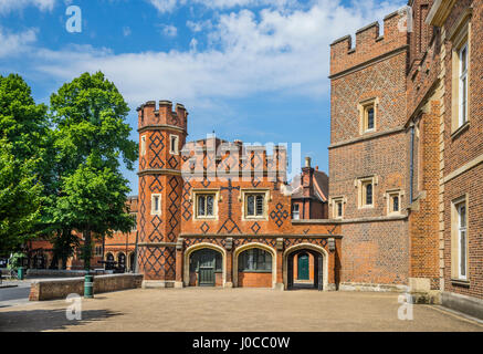 Regno Unito, Inghilterra, Berkshire, Eton, vista di Eton College Foto Stock