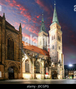 Chiesa di San Lorenzo - Norimberga, Germania Foto Stock