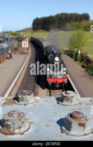 North Norfolk ferrovia stazione di Weybourne Foto Stock