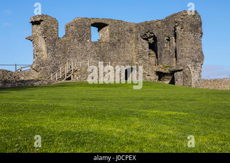 Una vista delle rovine della storica Kendal Castle in Cumbria, nel Regno Unito. Foto Stock