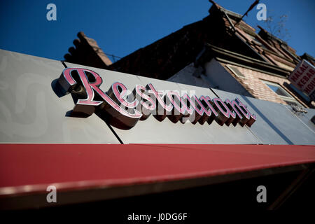 Il Curry Mile, Cucina Mondiale Take Away, Oxford Road, Manchester quartiere studentesco, Greater Manchester Foto Stock