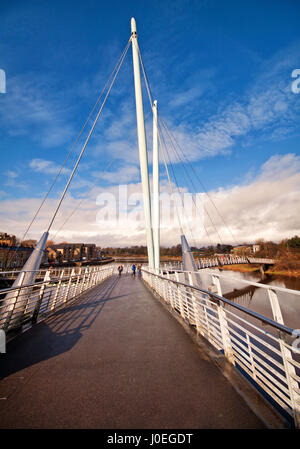 Lancaster,s Millennium Bridge Foto Stock