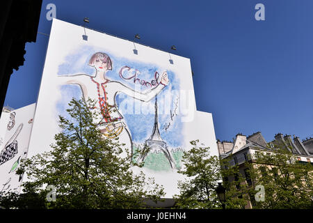 Magasin Chanel, Rue Cambon, Parigi, Francia Foto Stock