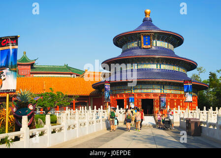 Epcot, Cina Pavilion, Disney World, a Orlando in Florida Foto Stock