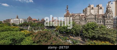 Fontana della flora, Mumbai, Maharashtra, India, Asia Foto Stock