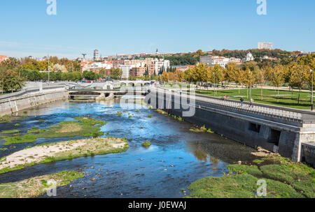 Madrid City River - colpi di Spagna - Viaggiare in Europa Foto Stock