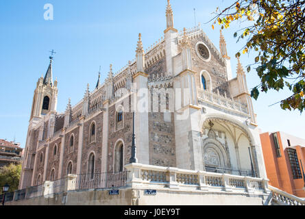 Chiesa di San Girolamo il Royal - chiesa cattolica romana vicino al Museo del Prado a Madrid Foto Stock