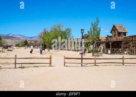 Città pioniere in Yucca Valley, California, USA. Foto Stock