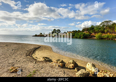 La Boca resort area nel Sanctus Spiritus Regione di Cuba. Foto Stock