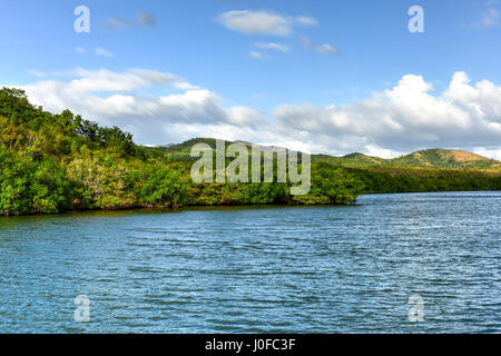 La Boca resort area nel Sanctus Spiritus Regione di Cuba. Foto Stock