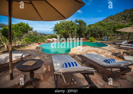 Entumoto Resort nel Masai Mara National Park in Kenya Foto Stock