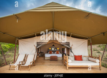 Entumoto Resort nel Masai Mara National Park in Kenya Foto Stock