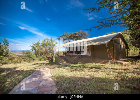 Entumoto Resort nel Masai Mara National Park in Kenya Foto Stock