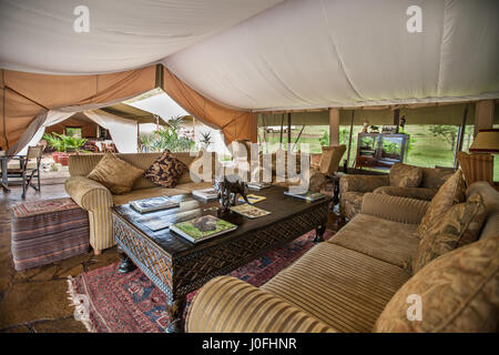 Entumoto Resort nel Masai Mara National Park in Kenya Foto Stock