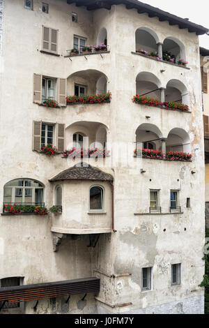 Chiavenna (Sondrio, Lombardia, Italia): vista dal ponte Foto Stock