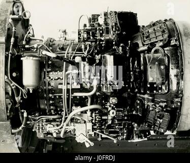 Westminster Eland motore, EL 131 dritta vista lato destro motore, Baia del compressore Foto Stock