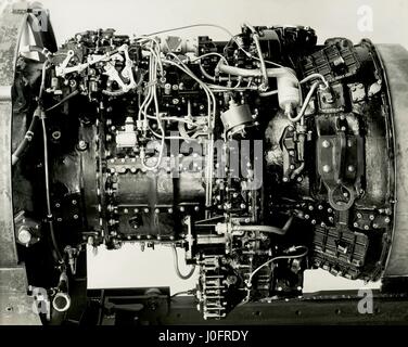 Westminster Eland motore, EL 131 dritta vista lato sinistro motore, Baia del compressore Foto Stock