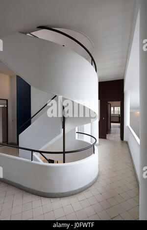 Villa Savoye a Poissy, Francia, modernista icona architettonica di Le Corbusier Foto Stock