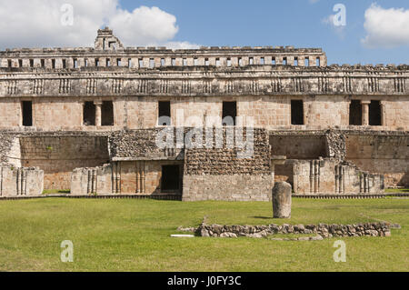 Messico, Yucatan, Kabah sito Maya, El Palacio, palace Foto Stock