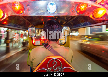 Auto-rickshaw o tuk-tuk, Bangkok, Thailandia Foto Stock