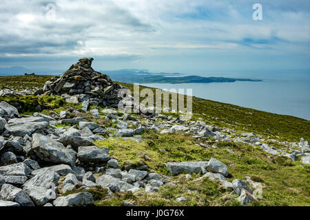 Fanad Head over Lough Swilly, dal vertice di Raghtin più, County Donegal, Irlanda Foto Stock