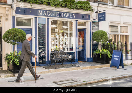 Maggie Owen un negozio indipendente sul rugby Street nel quartiere di Bloomsbury, London, Regno Unito Foto Stock