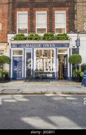 Maggie Owen un negozio indipendente sul rugby Street nel quartiere di Bloomsbury, London, Regno Unito Foto Stock