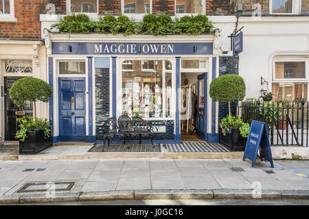 Maggie Owen un negozio indipendente sul rugby Street nel quartiere di Bloomsbury, London, Regno Unito Foto Stock