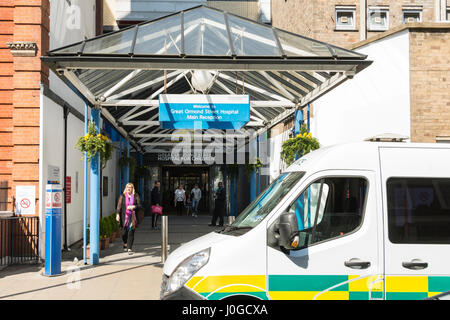 L'ingresso per il famoso Great Ormond Street Children's Hospital, London, WC1N Foto Stock