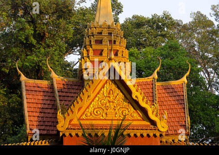 Preah Ang Chek Preah Ang Chorm tempio, Royal Gardens, Siem Reap, Cambogia Foto Stock